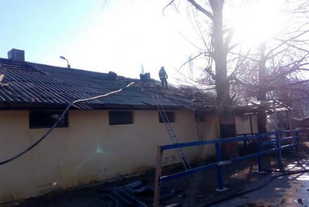 На территории ипподрома горела конюшня 