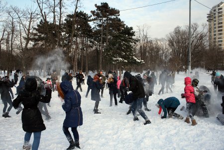 Cнежное побоище с мирным исходом (фоторепортаж)