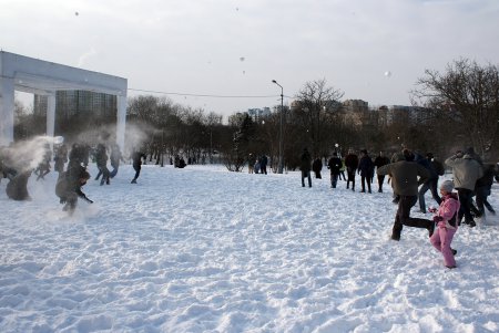 Cнежное побоище с мирным исходом (фоторепортаж)
