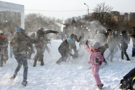 Cнежное побоище с мирным исходом (фоторепортаж)