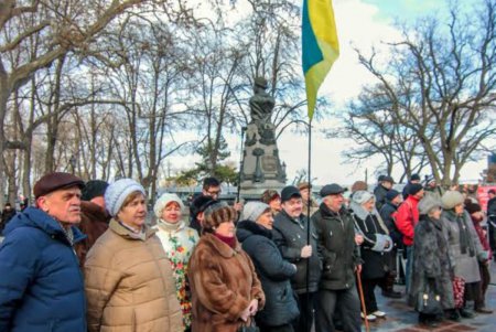 Одесситы отметили День Соборности хоровым флеш-мобом (фоторепортаж)