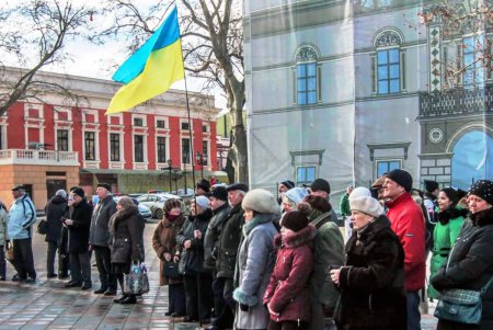 Одесситы отметили День Соборности хоровым флеш-мобом (фоторепортаж)