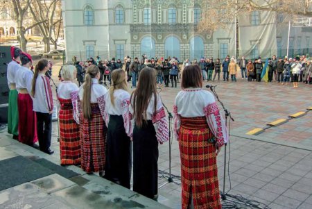Одесситы отметили День Соборности хоровым флеш-мобом (фоторепортаж)