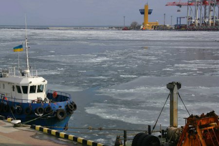 В Одессе море стало ледяным и сказочным (фоторепортаж)