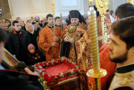 В Одессу прибыла одна из главных реликвий Святой горы Афон – мощи Святого Пантелеймона (фоторепортаж)
