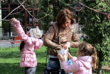 В одесском Горсаду дерево зацвело пасхальными крашенками (фото)