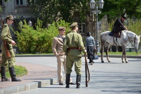 «Сувенир из Одессы»: в центре города снимают кино о Мишке Япончике и атамане Котовском (фоторепортаж)