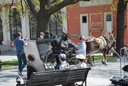 «Сувенир из Одессы»: в центре города снимают кино о Мишке Япончике и атамане Котовском (фоторепортаж)