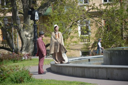 «Сувенир из Одессы»: в центре города снимают кино о Мишке Япончике и атамане Котовском (фоторепортаж)