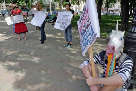 По Одессе прошлась монстрация давно и недавно отсидевших (фоторепортаж)