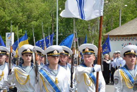 В Одессе подняли флаг Европы (фото) 
