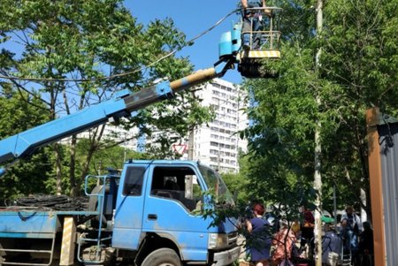 Наружное освещение Одессы приводится в порядок (фото)