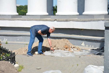 На Воронцовской колоннаде начались комплексные реставрационные работы (фото)