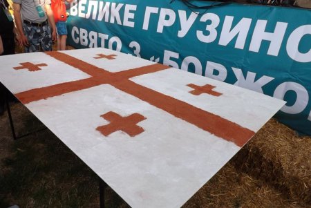 В Одессе установили Национальный Рекорд Украины по созданию флага Грузии из специй (фото) 