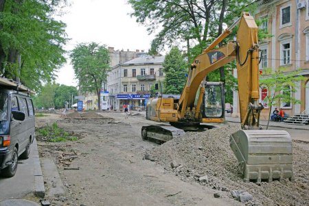 В Одессе продолжается реконструкция улицы Преображенской (фоторепортаж)