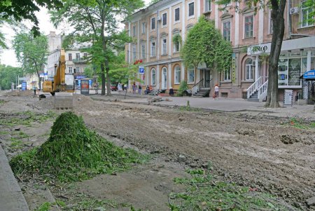 В Одессе продолжается реконструкция улицы Преображенской (фоторепортаж)