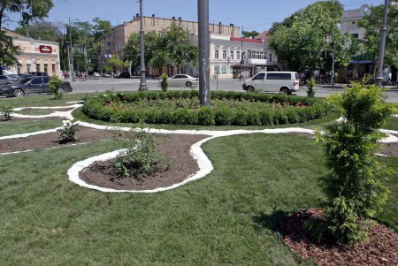 Помолодевшая Тираспольская площадь украсилась эффектным дизайнерским «пятном» (фото)