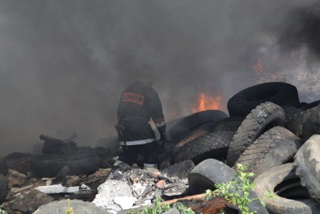Пожар на бывшем заводе «Краян» (фото, видео)
