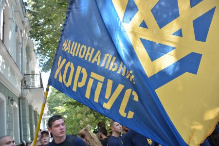 «Кадорровцы» подрались с полицейскими — промежуточный итог митинга под прокуратурой Одесской области (фото)