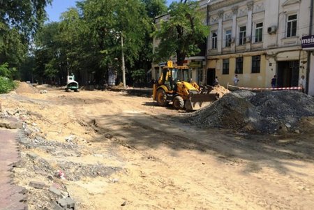 Ремонт улицы Преображенской идет полным ходом (фото)