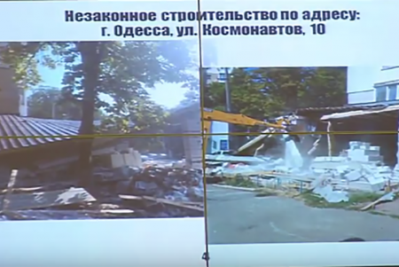 Владелец незаконной пристройки на Космонавтов станет объектом правоохранителей  (фото)