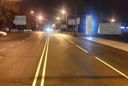 В Одессе разметили дорогу на Инглези (фото)