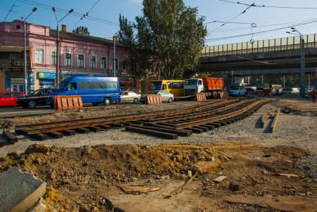 Движение трамваев на Пересыпи возобновят через две недели (фото) 