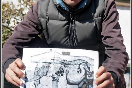 На Тираспольской улице Одессы пропишется заморский муральный зверинец (фоторепортаж)