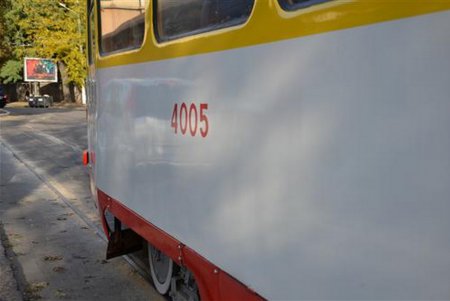 В Одессе на пути вышел очередной «авторский» трамвай (фото)