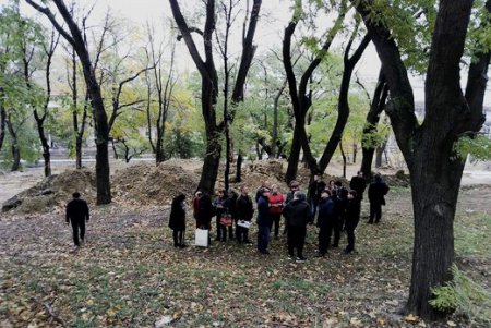 Продолжаются работы по благоустройству Греческого парка под Приморским бульваром (фото)