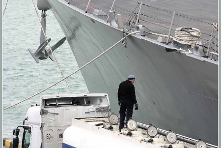 Пару американскому эсминцу в Одессе составил французский фрегат (фоторепортаж)