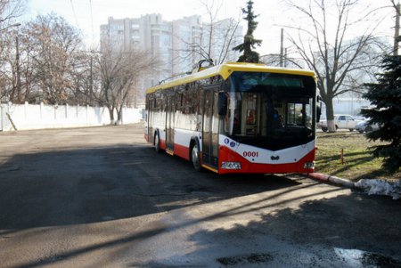В Одессу прибыл третий белорусский троллейбус (фото)