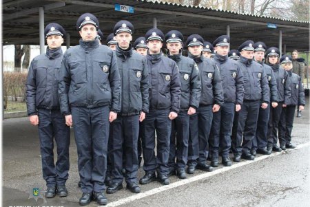 Два десятка одесских патрульных приняли присягу на верность народу Украины