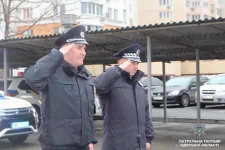 Два десятка одесских патрульных приняли присягу на верность народу Украины