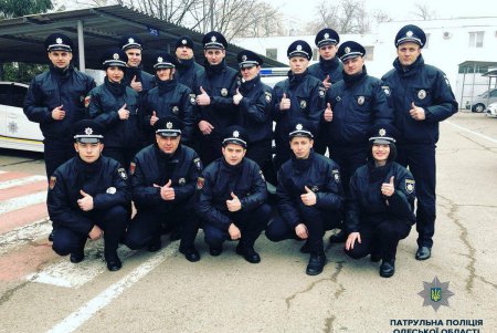 В рядах одесских патрульных молодое пополнение (фото)