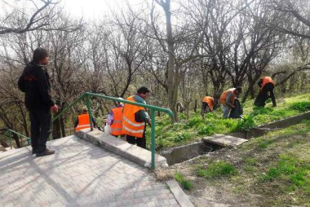 Больше тысячи сотрудников коммунальных служб провели весенний субботник (фото)