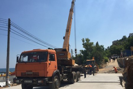 Завершается строительство опор эстакады на Трассе здоровья