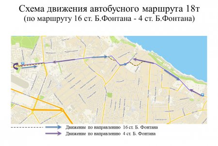 Городской департамент транспорта представил схему движения на время ремонта развязки в районе  5 станции Большого Фонтана (фото)