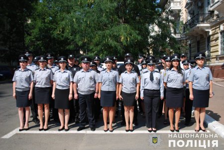 Новое пополнение пришло в Одесскую полицию (фото, видео)