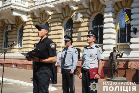 Новое пополнение пришло в Одесскую полицию (фото, видео)