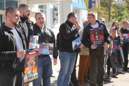 Митинг против приватизации Одесской киностудии (фоторепортаж)