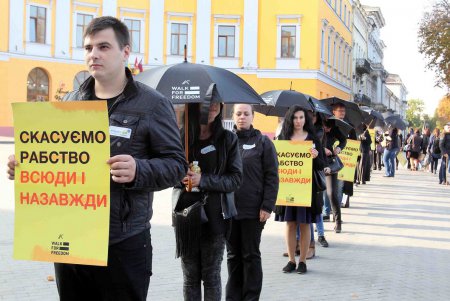 Акция протеста против рабства (фоторепортаж)