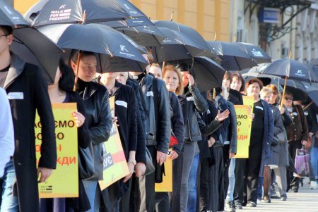 Акция протеста против рабства (фоторепортаж)
