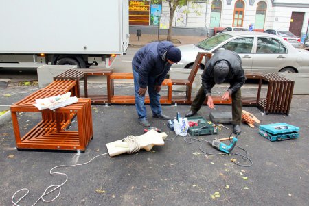 В Одессе открыли второй Городской парклет (фоторепортаж)