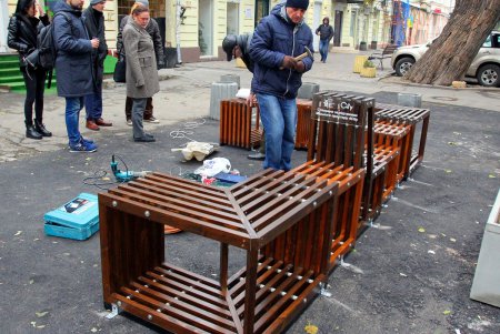 В Одессе открыли второй Городской парклет (фоторепортаж)