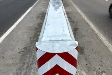 На дорогах Одесской области установили демпфирующие ограждения (фото)