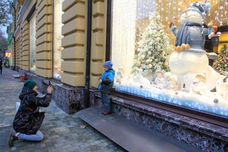 Новогодние витрины Одессы (фоторепортаж)