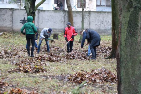Одесские депутаты и общественники провели субботник в интернате для слепых (фото)