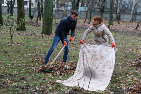 Одесские депутаты и общественники провели субботник в интернате для слепых (фото)