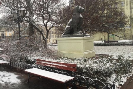 Одессу припорошило снегом (фоторепортаж)